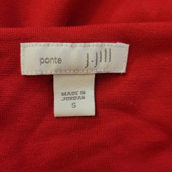 J. Jill Red Ponte Knit Shift Dress Size Small - Picture 5 of 5